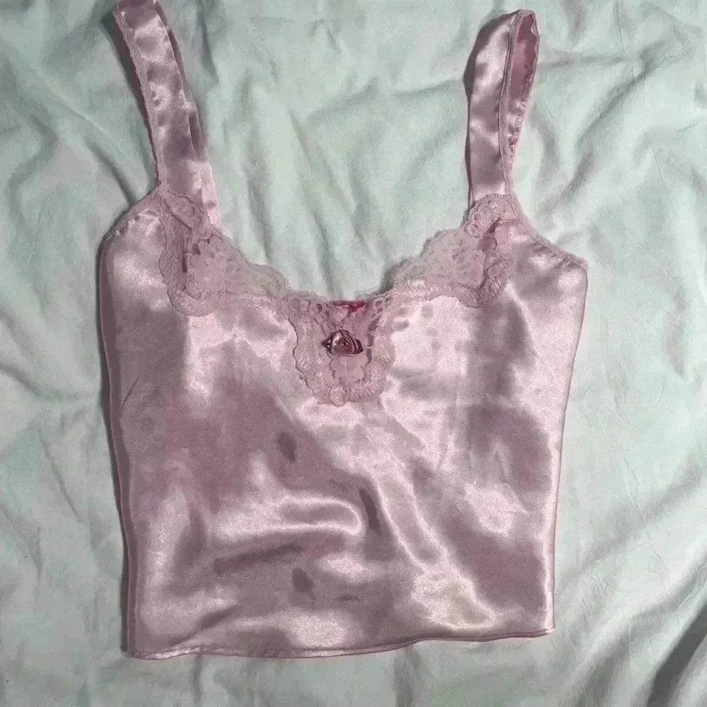 Baby pink satin camisole 💞